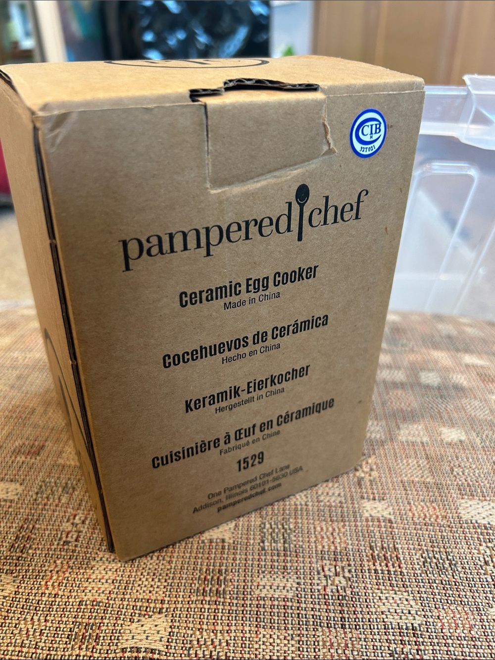 NIB Pampered Chef Ceramic Egg Cooker with Silicone Sleeve and Directions. - Picture 8 of 9